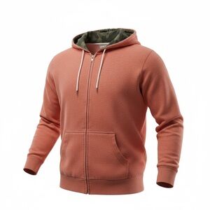 Urban Pipeline Orange Full Zip Hoodie Men’s Size Large Casual Cotton/poly Blend